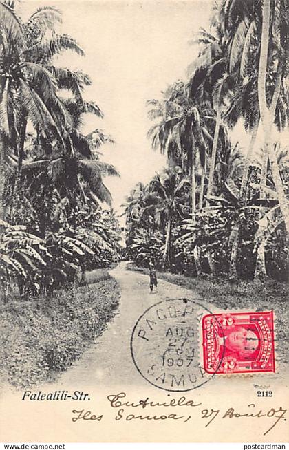 American Samoa - PAGO PAGO - Falealili street - Publ. A. Tattersall