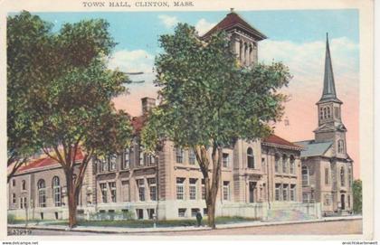 Clinton, Mass. Town Hall gl1936 #204.513