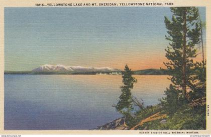 Yellowstone Nat.Park, Yellowstone Lake and Mt. Sheridan ngl #E8672