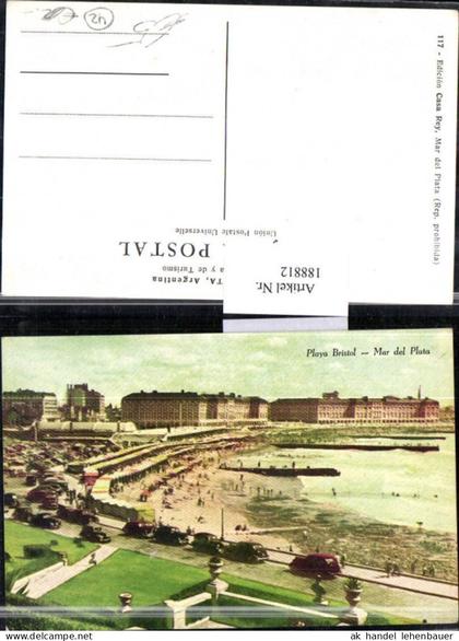 188812,Argentinien Mar del Plata Playa Bristol Strand