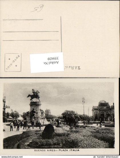 359439,Argentinia Argentinien Buenos Aires Plaza Italia Platz Denkmal