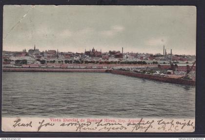 Ansichtskarte Buenos Aires Meer Hafen Industrie Argentinien 07.1905