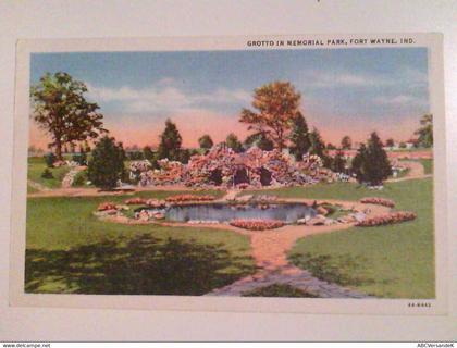 Grotto in Memorial Park. Fort Wayne. Ind. AK.