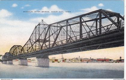 Sioux City, Iowa, Missouri River Bridge ngl #E8682