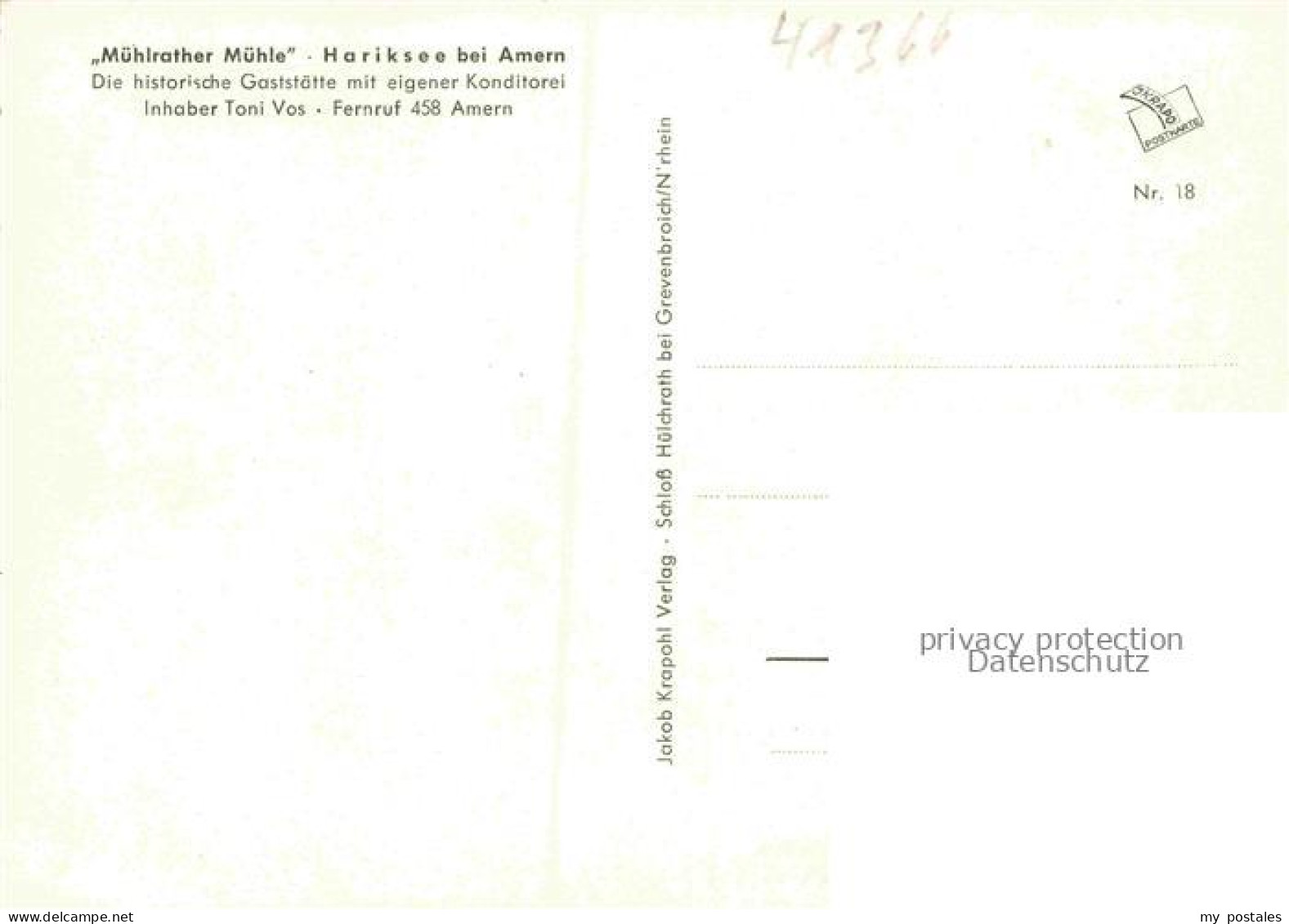 Amern Schwalmtal Viersen NRW Muehlrather Muehle am Hariksee Wasserrad Gaststaett