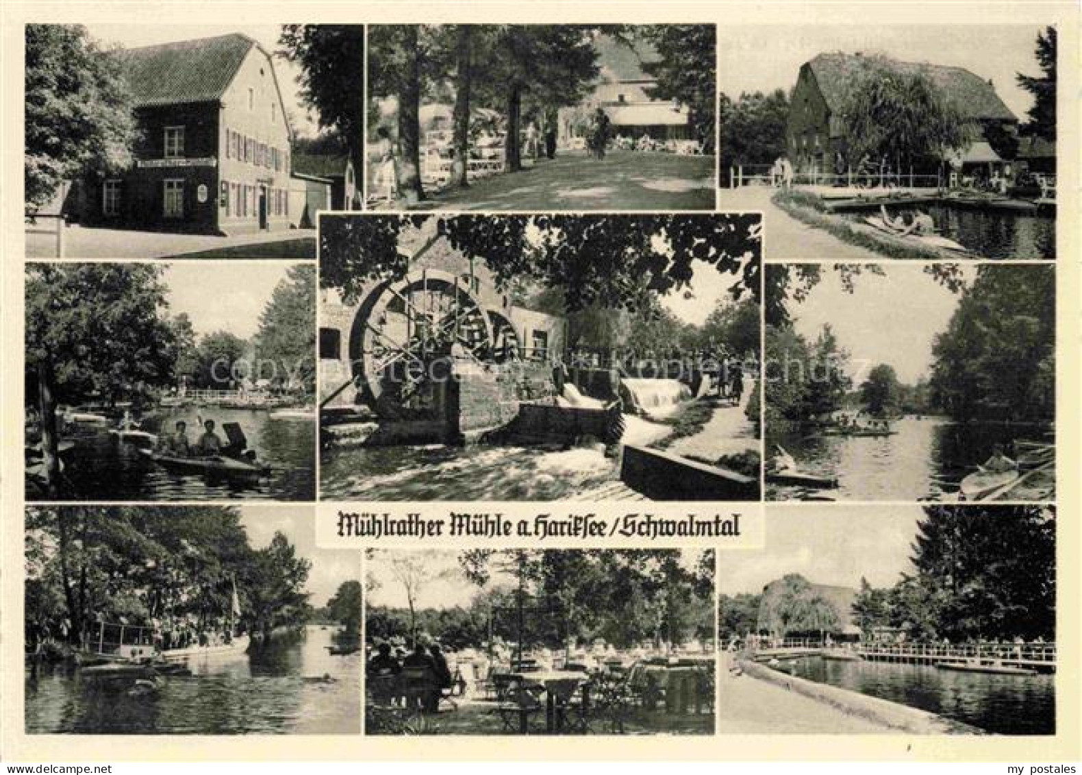 Amern Schwalmtal Viersen NRW Muehlrather Muehle am Hariksee Wasserrad Gaststaett