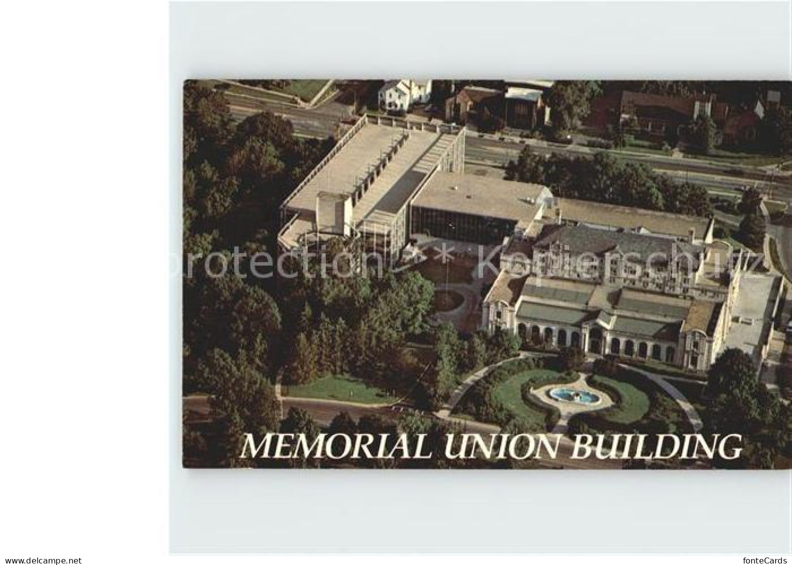 Ames Iowa Fliegeraufnahme Memorial Union Building