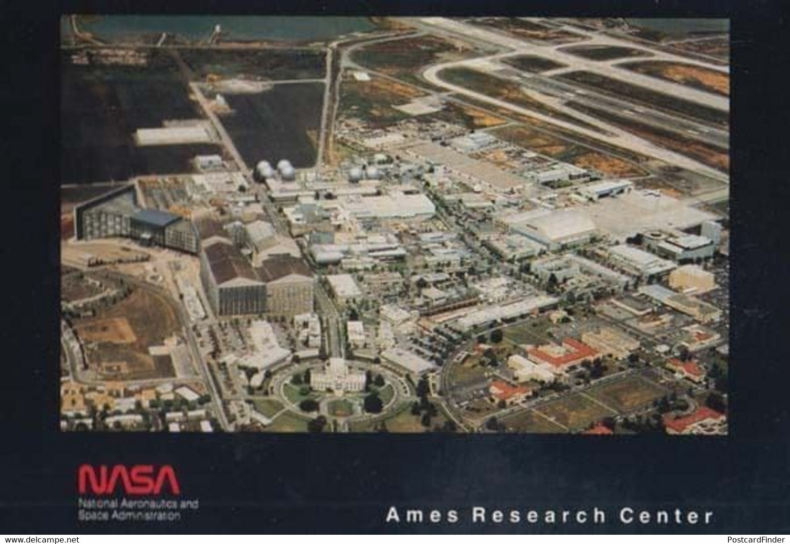 Ames Research USA NASA Astronaut Space Centre Rare Aerial Advertising Postcard