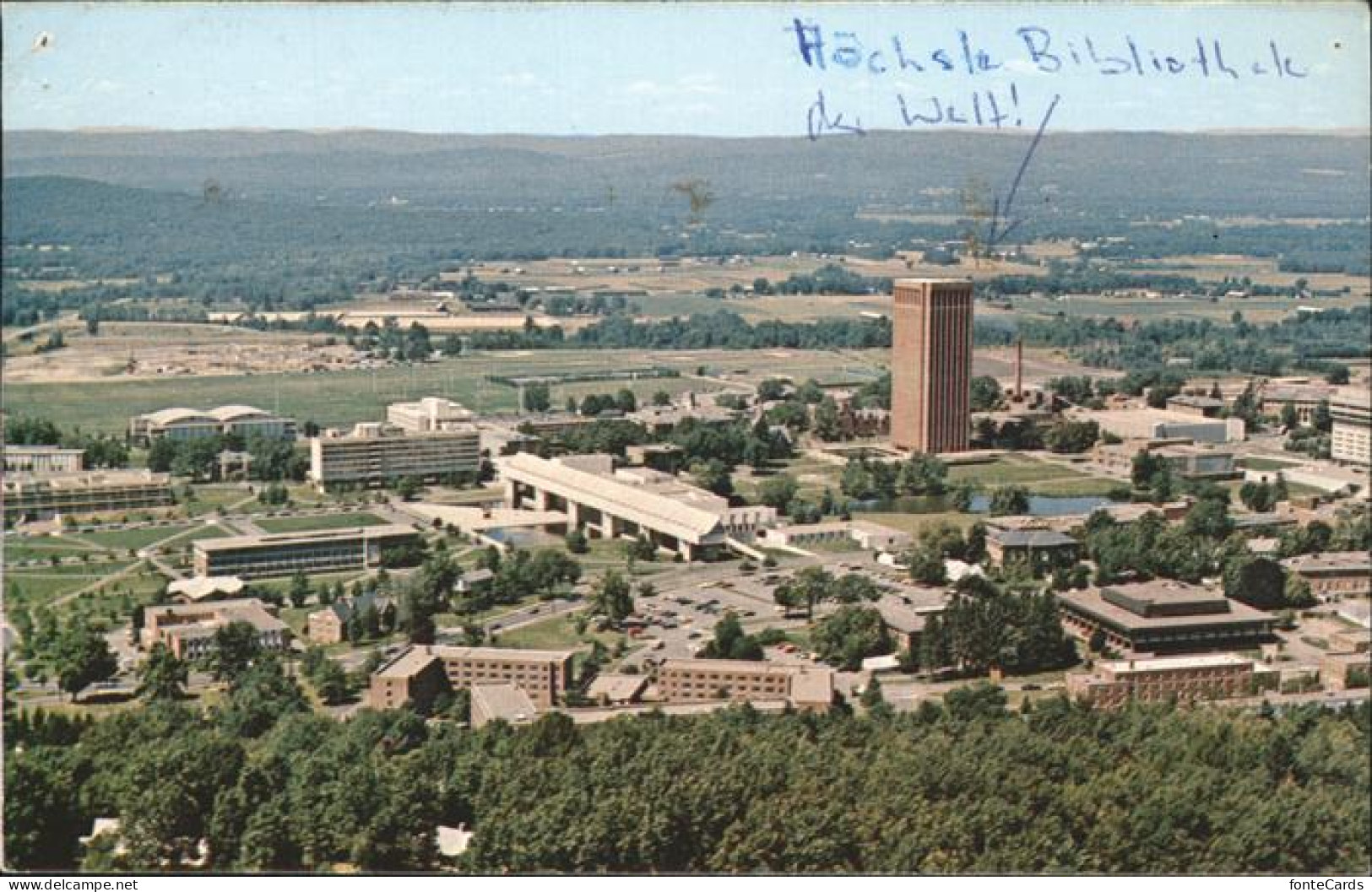 Amherst Massachusetts University of Massachusetts aerial view