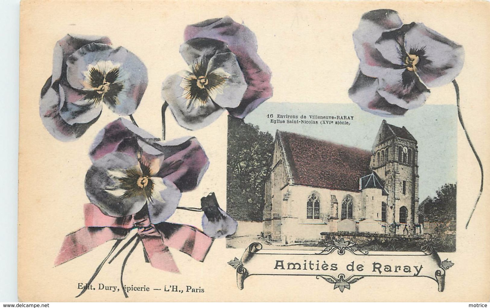 amitiés de RARAY - Environs de Villeneuve Raray, église saint Nicolas.