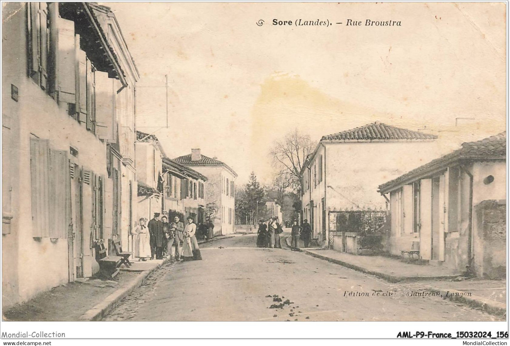 AMLP9-0957-40 - SORE - Landes - rue broustra