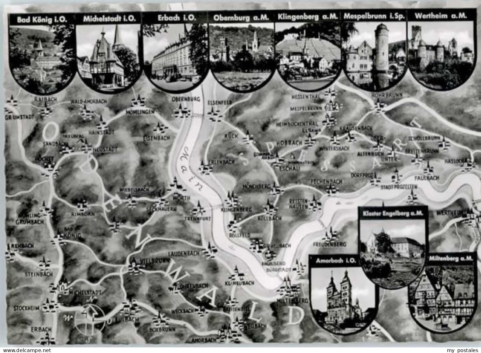 Amorbach Miltenberg Amorbach Fliegeraufnahme