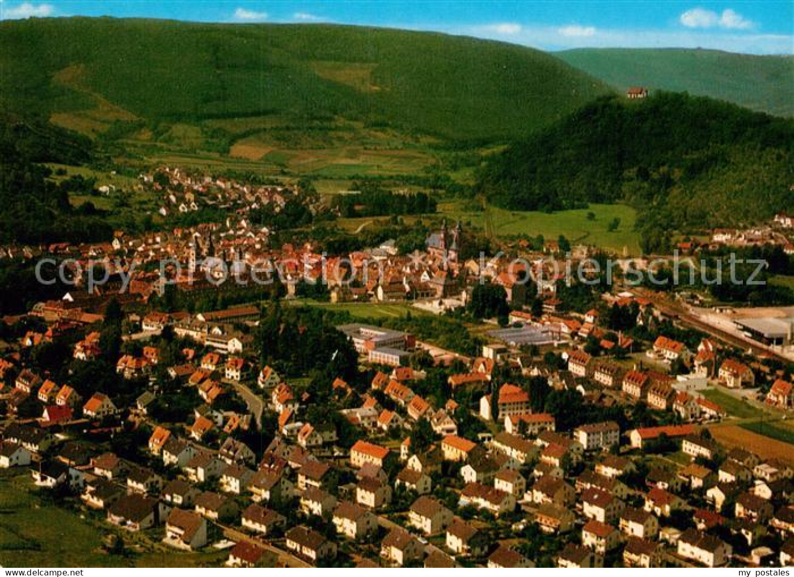 Amorbach Miltenberg Fliegeraufnahme
