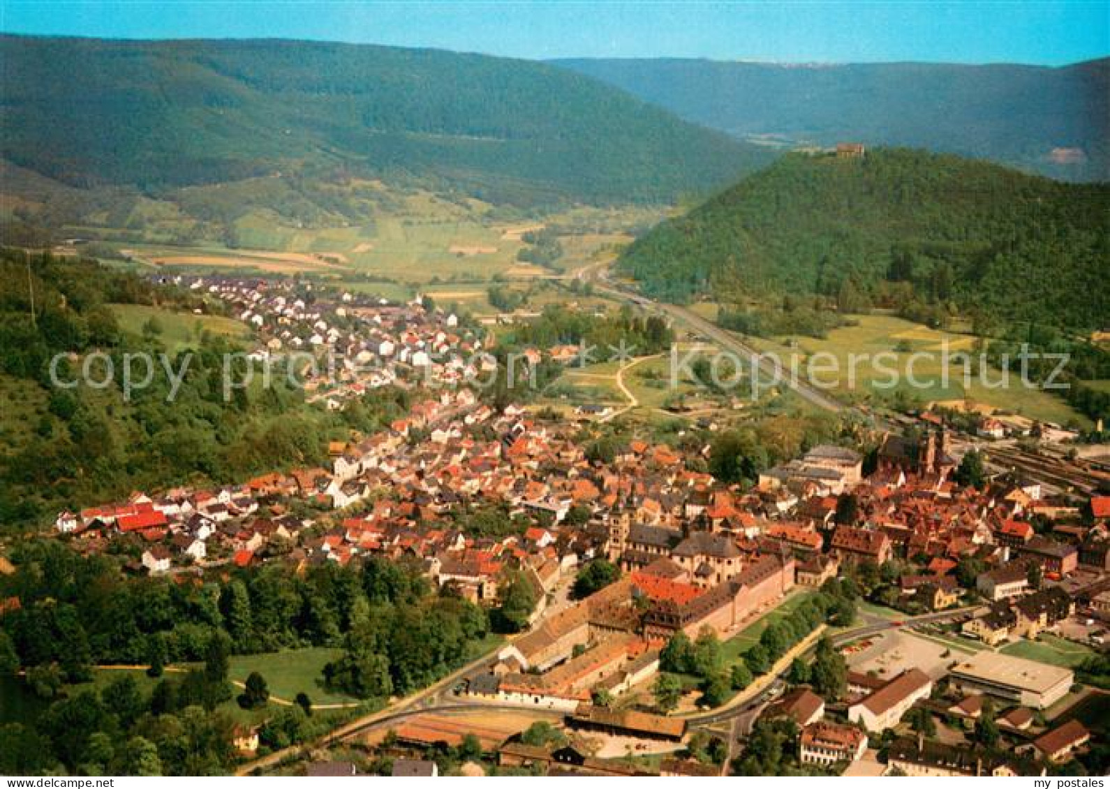 Amorbach Miltenberg Fliegeraufnahme