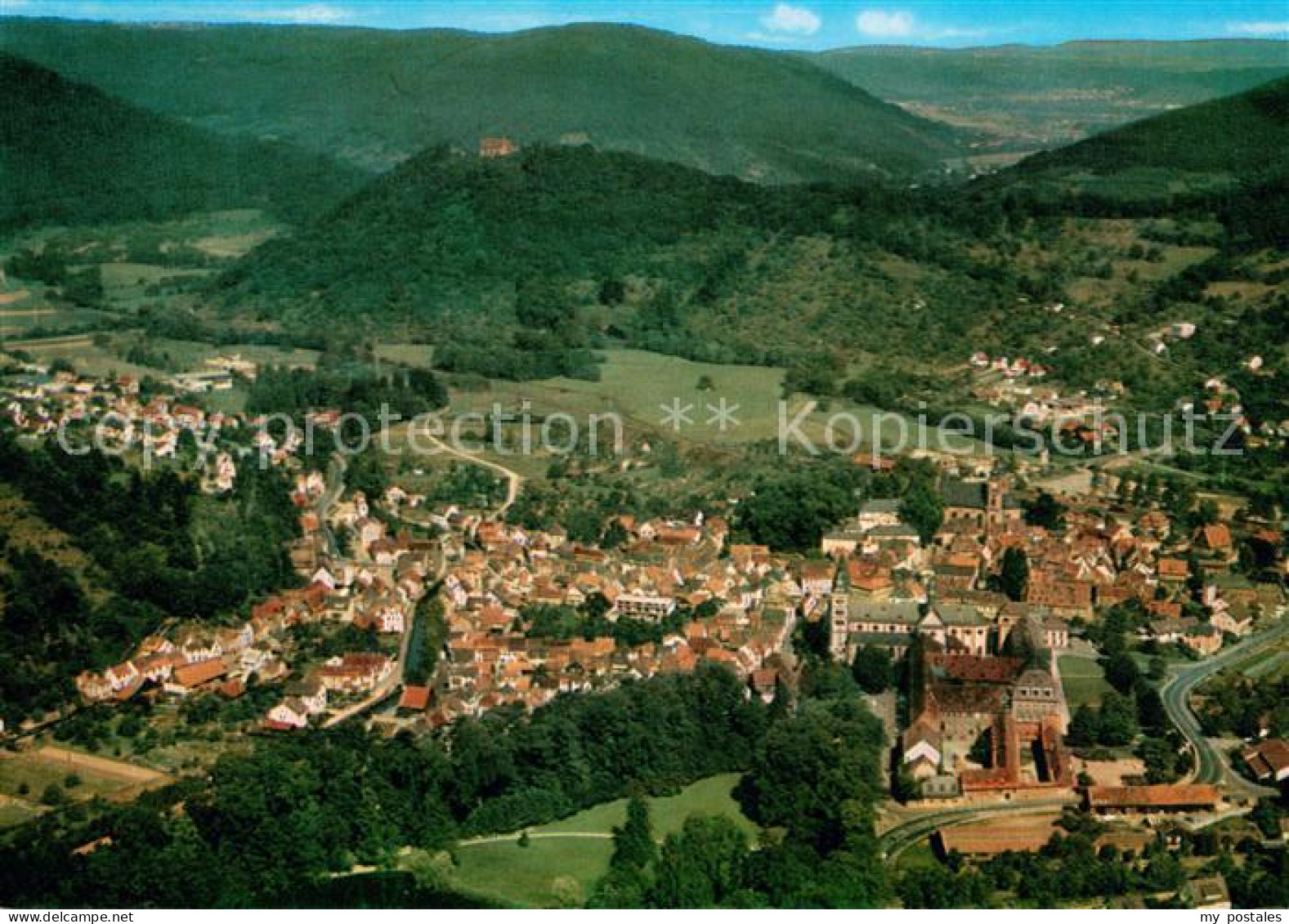 Amorbach Miltenberg Fliegeraufnahme