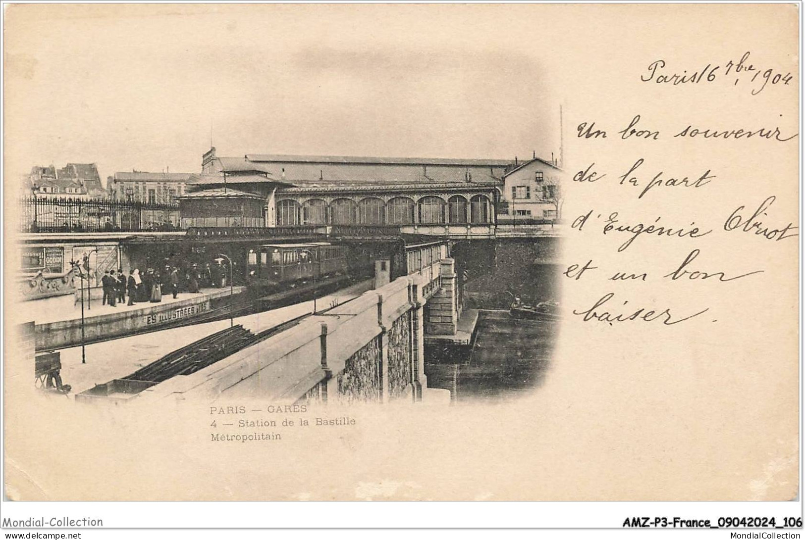 AMZP3-0225-75 - PARIS - Gares - Station de la bastille métropolitain