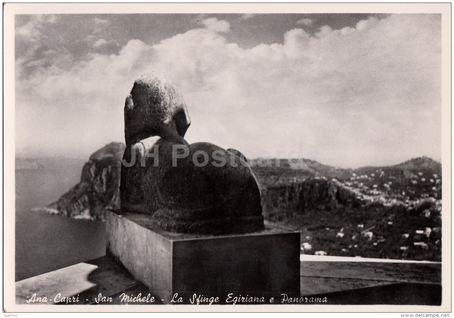Anacapri - San Michele - La Sfinge Egiriana e Panorama - The Egyptian Sphinx and Panorama - Italy - Italia - unused