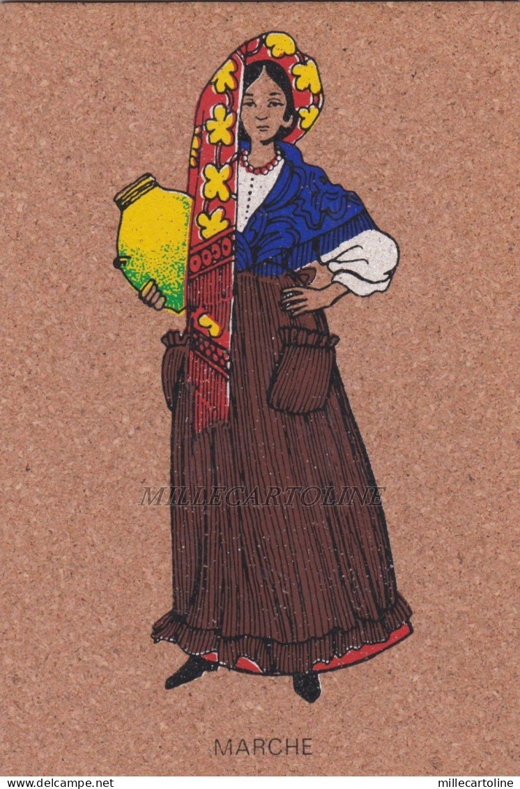 ANCONA: Costume delle marche (cart. in sughero)