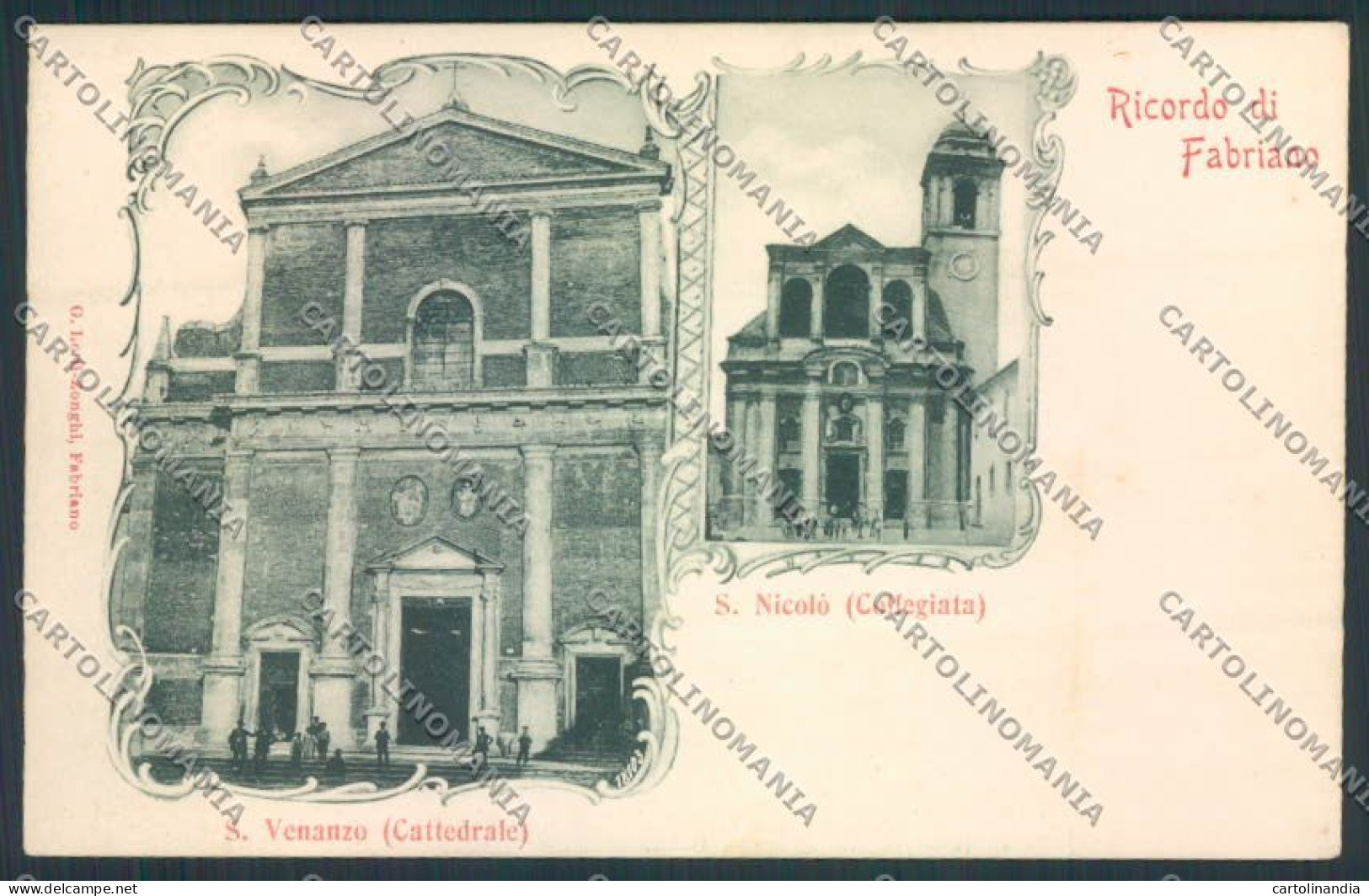 Ancona Fabriano cartolina MQ0804