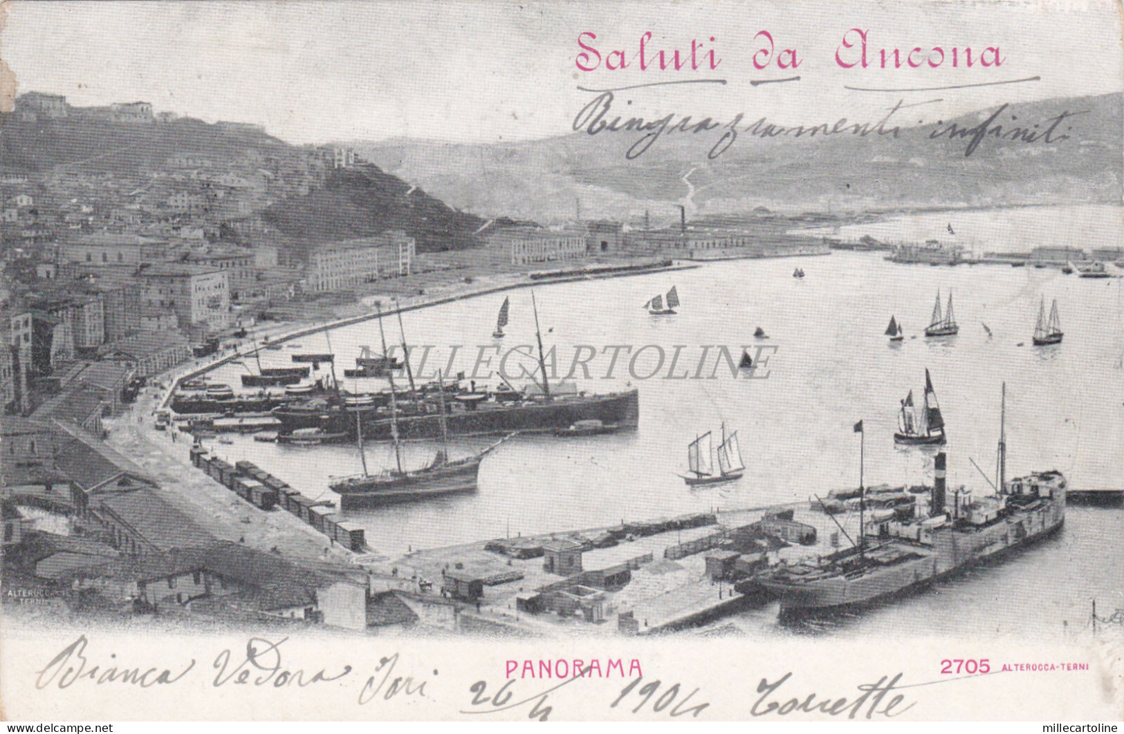 ANCONA - Panorama, Saluti