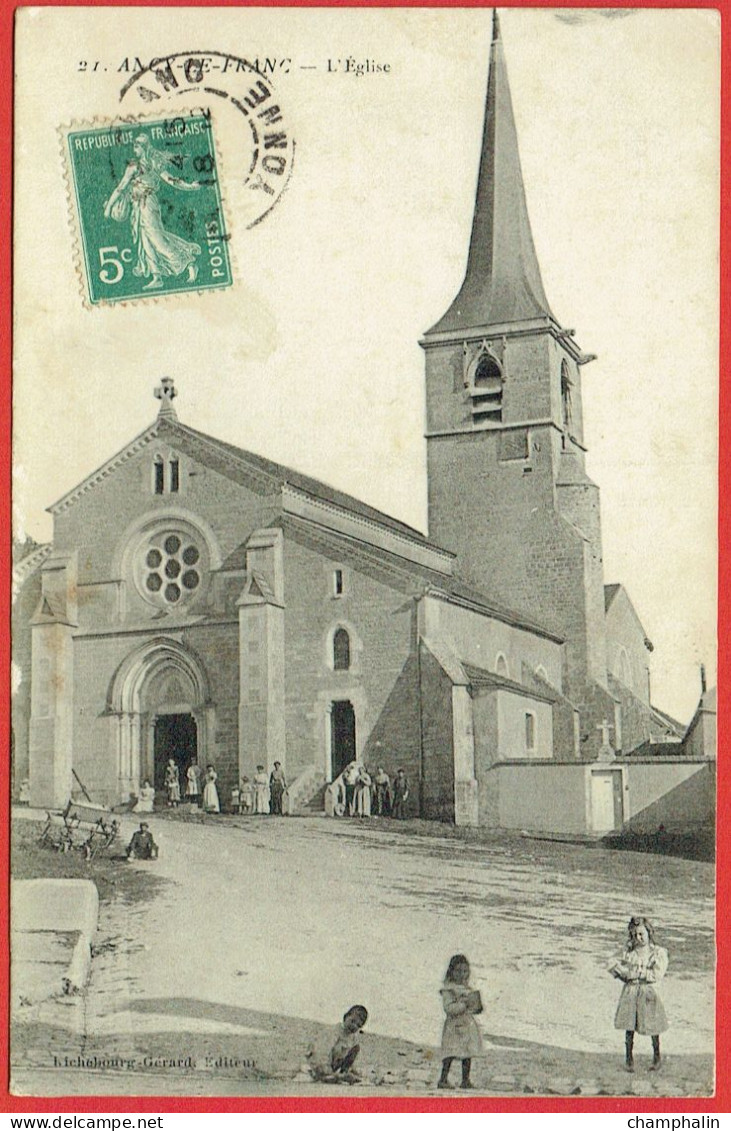 Ancy-le-Franc - L'Eglise - Animée - CAD + Cachet C