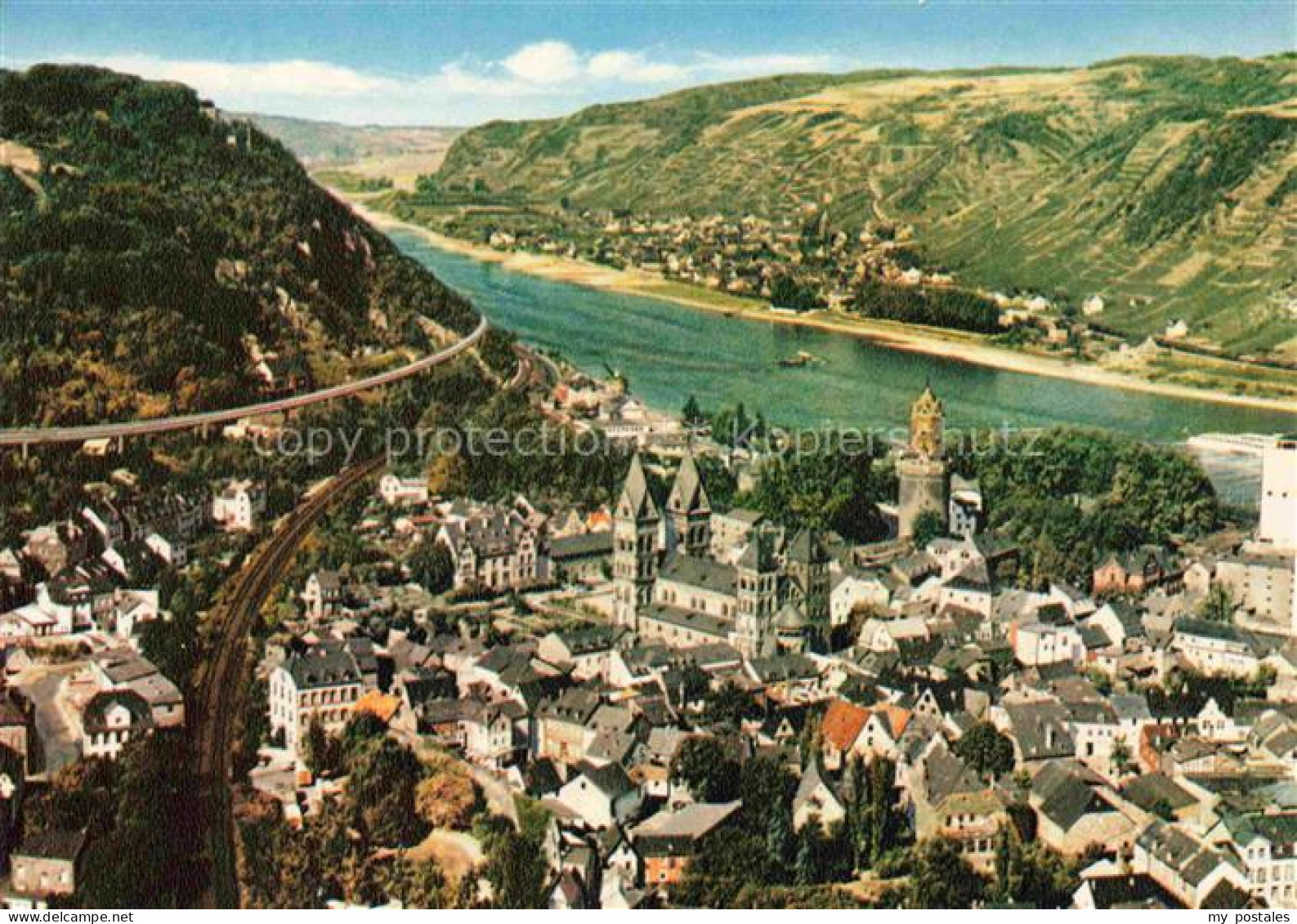 Andernach Rhein Fliegeraufnahme