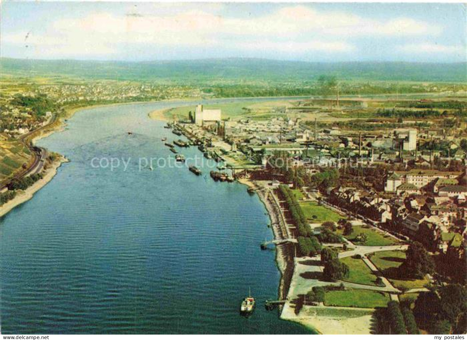 Andernach Rhein Fliegeraufnahme