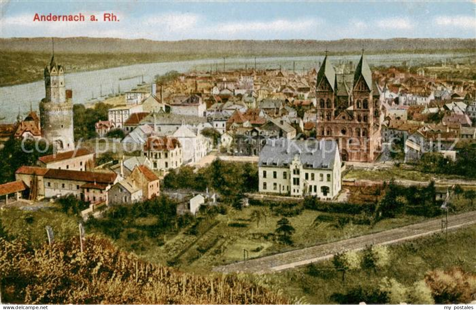 Andernach Rhein Stadtpanorama