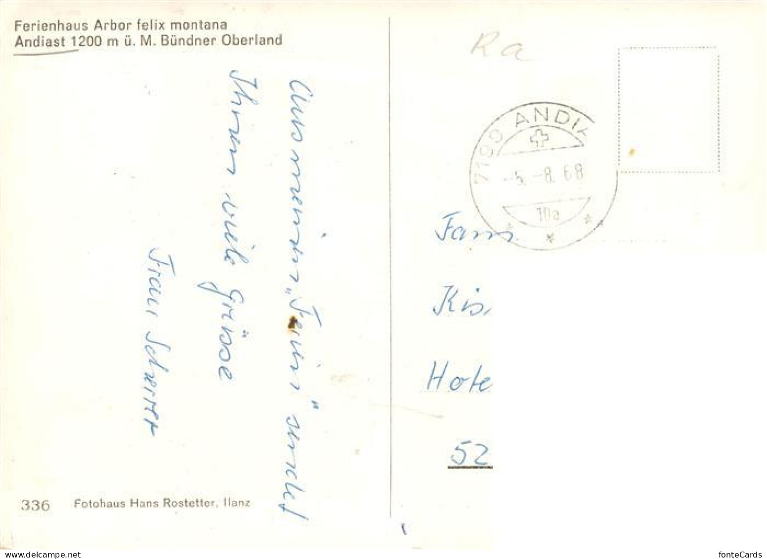 Andiast Andest GR Ferienhaus Arbor felix montana