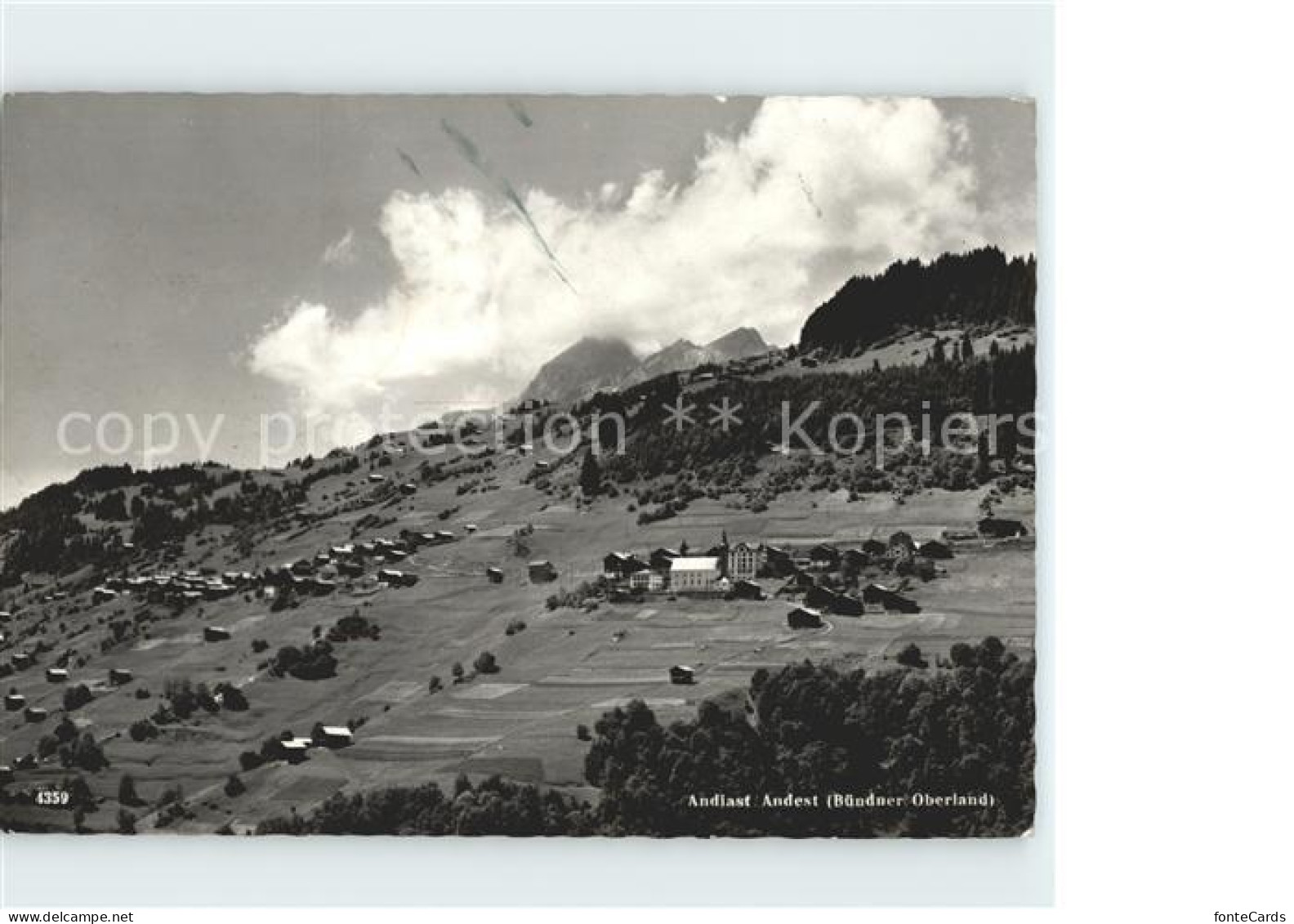 Andiast Panorama Buendner Oberland