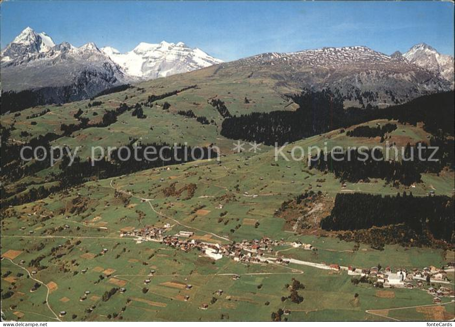 andiast Totalansicht mit Brigelserhoerner und Biferten Stock