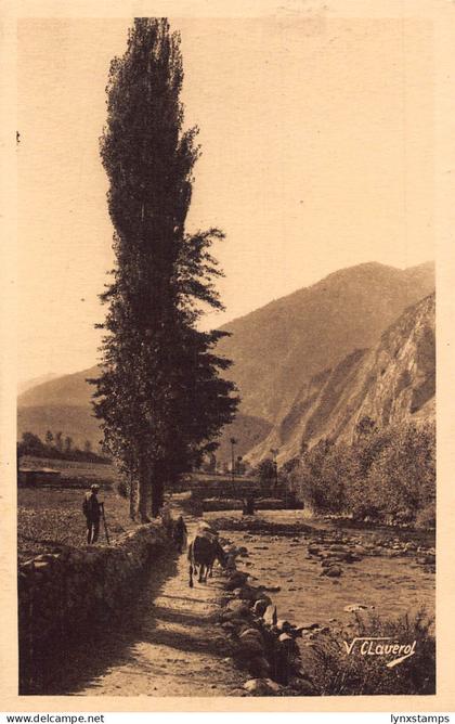 A718 Andorra Paysage Landscape Andorra la Vella vintage postcard
