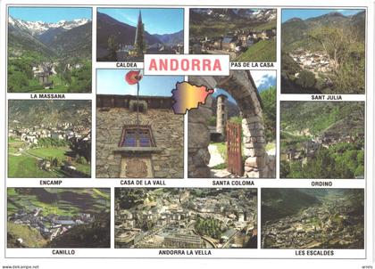 AD ANDORRE - CPM 10  * 15 - multivue  belle