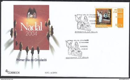 Andorre  2004 - Andorre Espagnole-  FDC. Yvert  Nº 308. Theme:: Noël...........  (EB) DC-10017