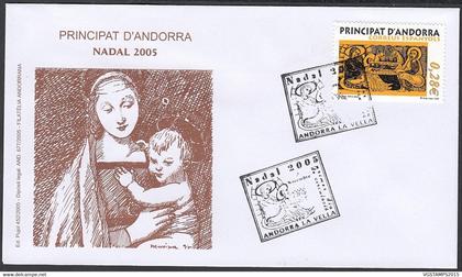 Andorre  2005 - Andorre Espagnole-  FDC. Yvert  Nº 318. Theme: Noël...........  (EB) DC-10004