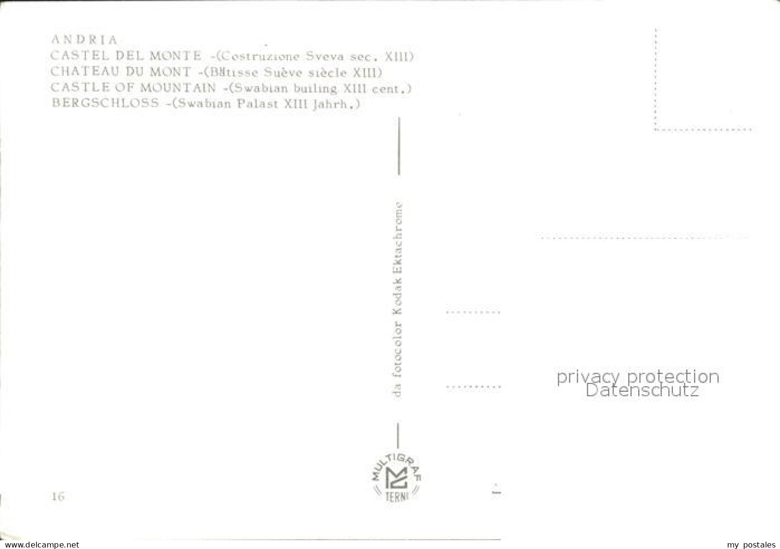 Andria Castel del Monte Bergschloss