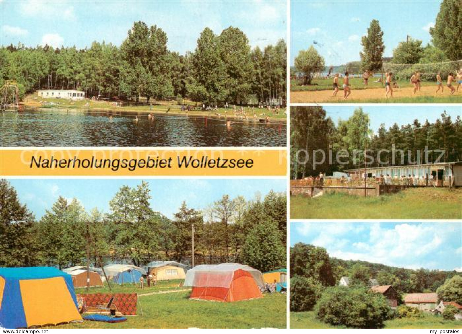 Angermuende Strandbad Sport und Spielplatz Konsum Gaststaette Strandbad am Wolle