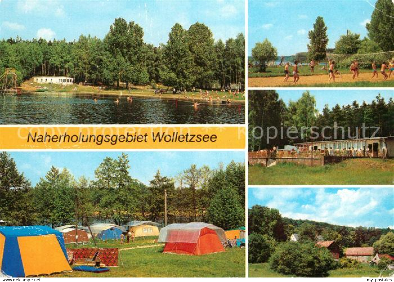 Angermuende Wolletzsee Campingplatz Strandbad Konsumgaststaette