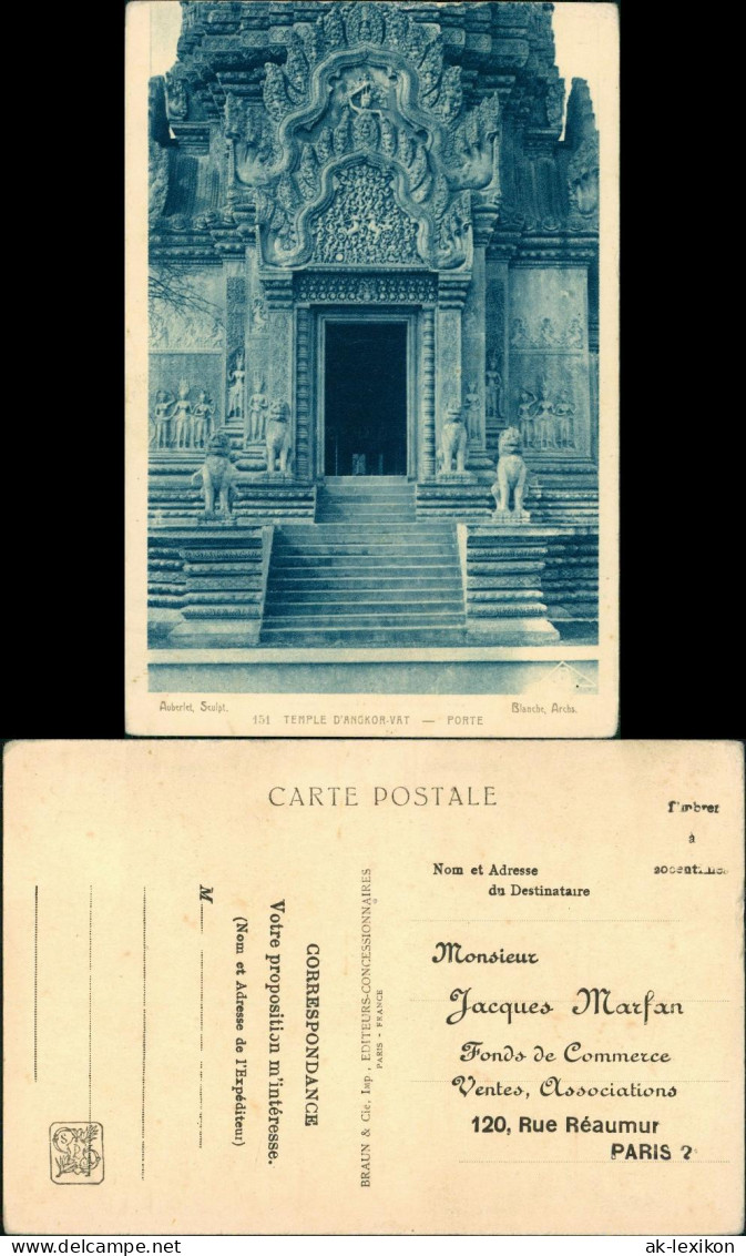 Angkor Religion/Kirche - Tempel Temple Angkor-Vat Kambodscha 1920