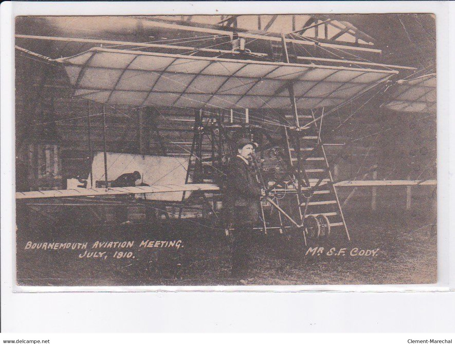 ANGLETERRE: BOURNEMOUTH: aviation meeting, july 1910, Mr sf cody - très bon état