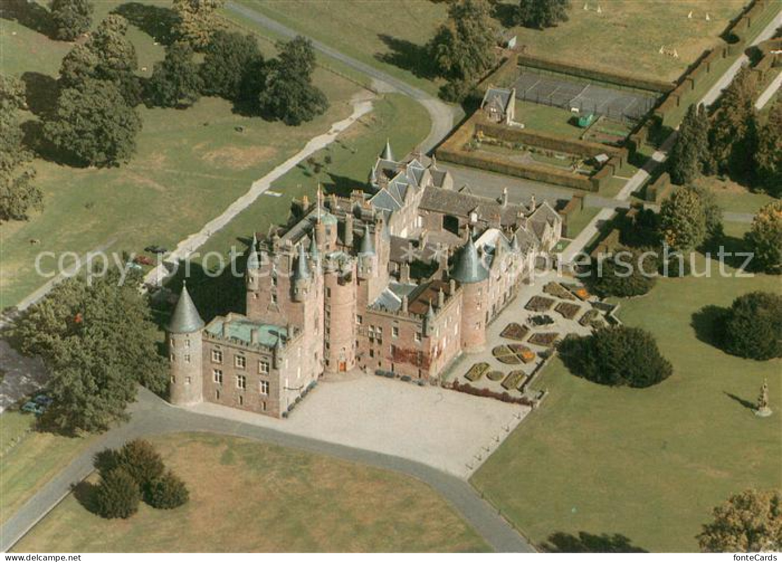 Angus UK Clamis Castle Air view