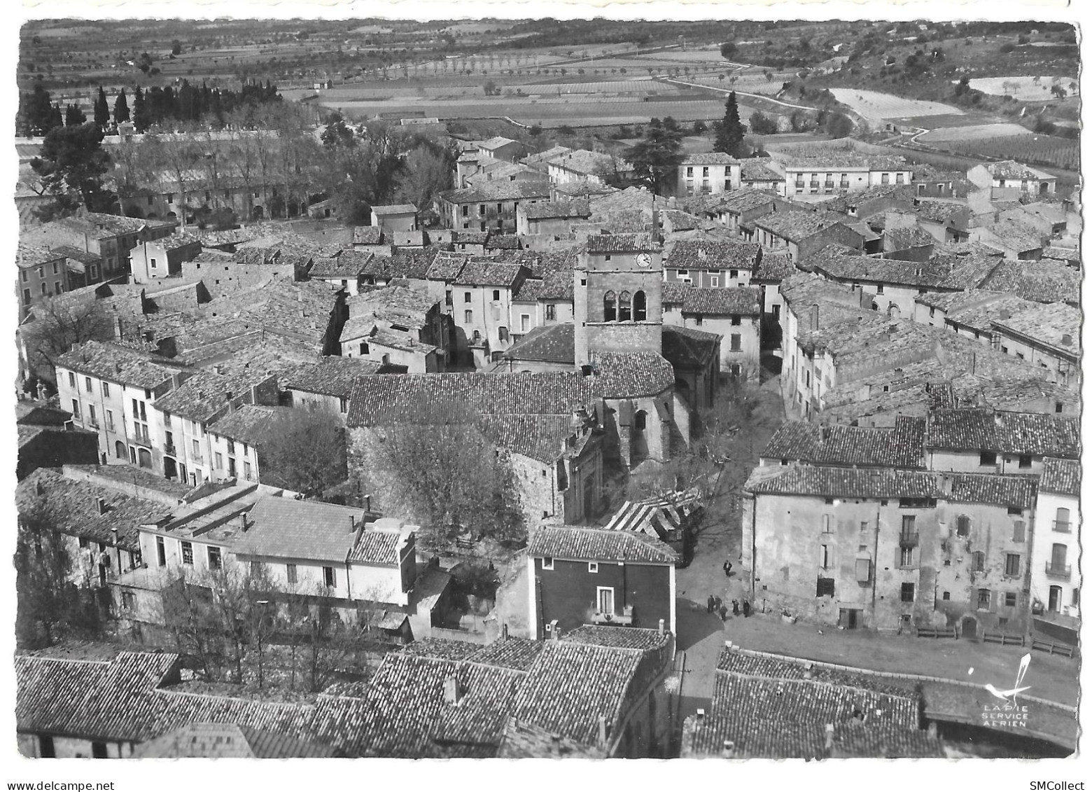 Aniane, vue générale aérienne (GF6561)