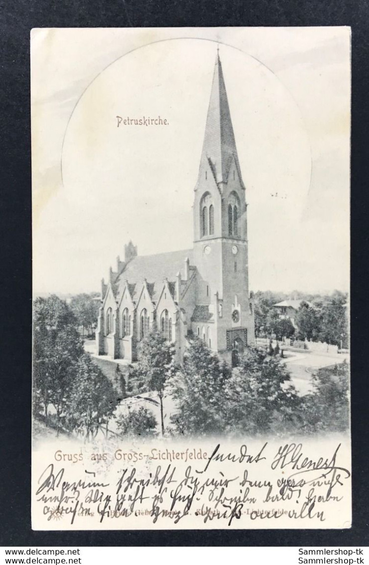 Anischtskarte Gruß aus Gross-Lichterfelde - Petruskirche 1901