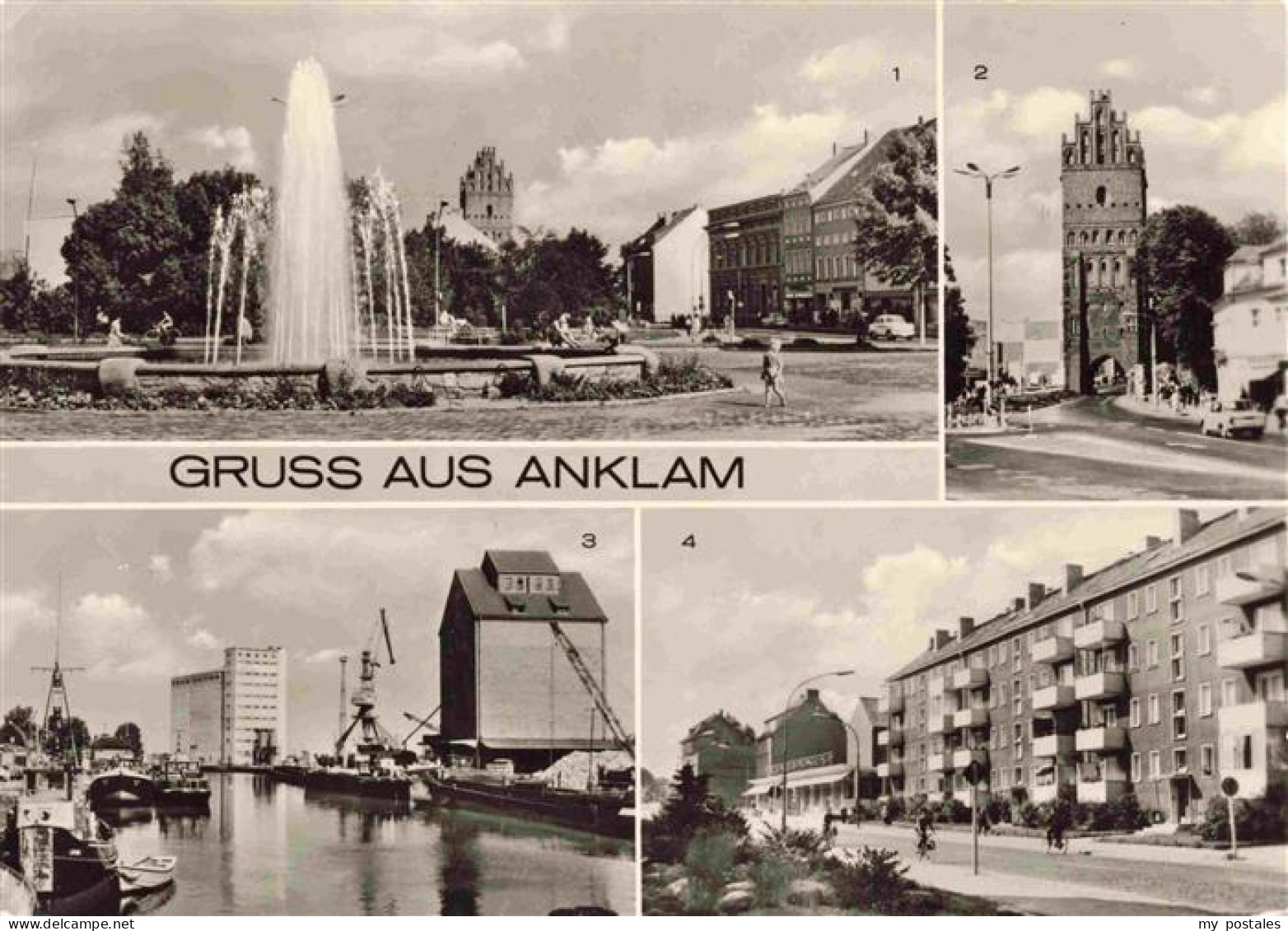 Anklam Markplatz Brunnen Fontaene Steintor Am Hafen Peenstrasse
