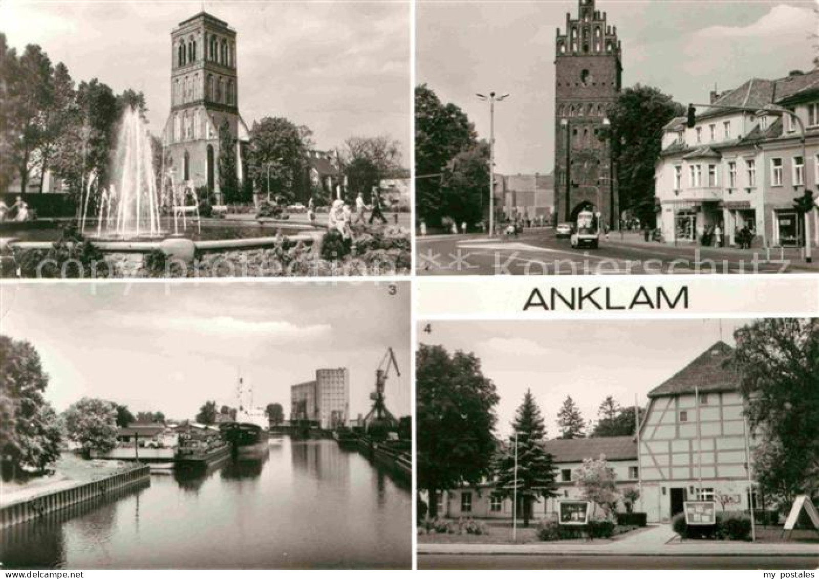 Anklam Mecklenburg-Vorpommern Nicolaikirche Steintor Hafen Theater