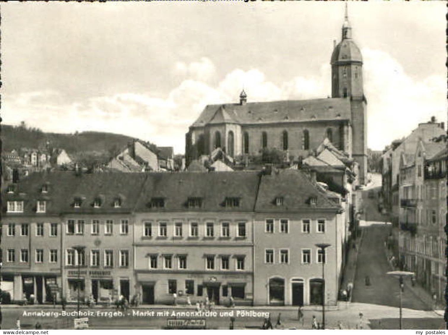 Annaberg-Buchholz Erzgebirge Annaberg-Buchholz Markt Kirche Poehlberg x 1964