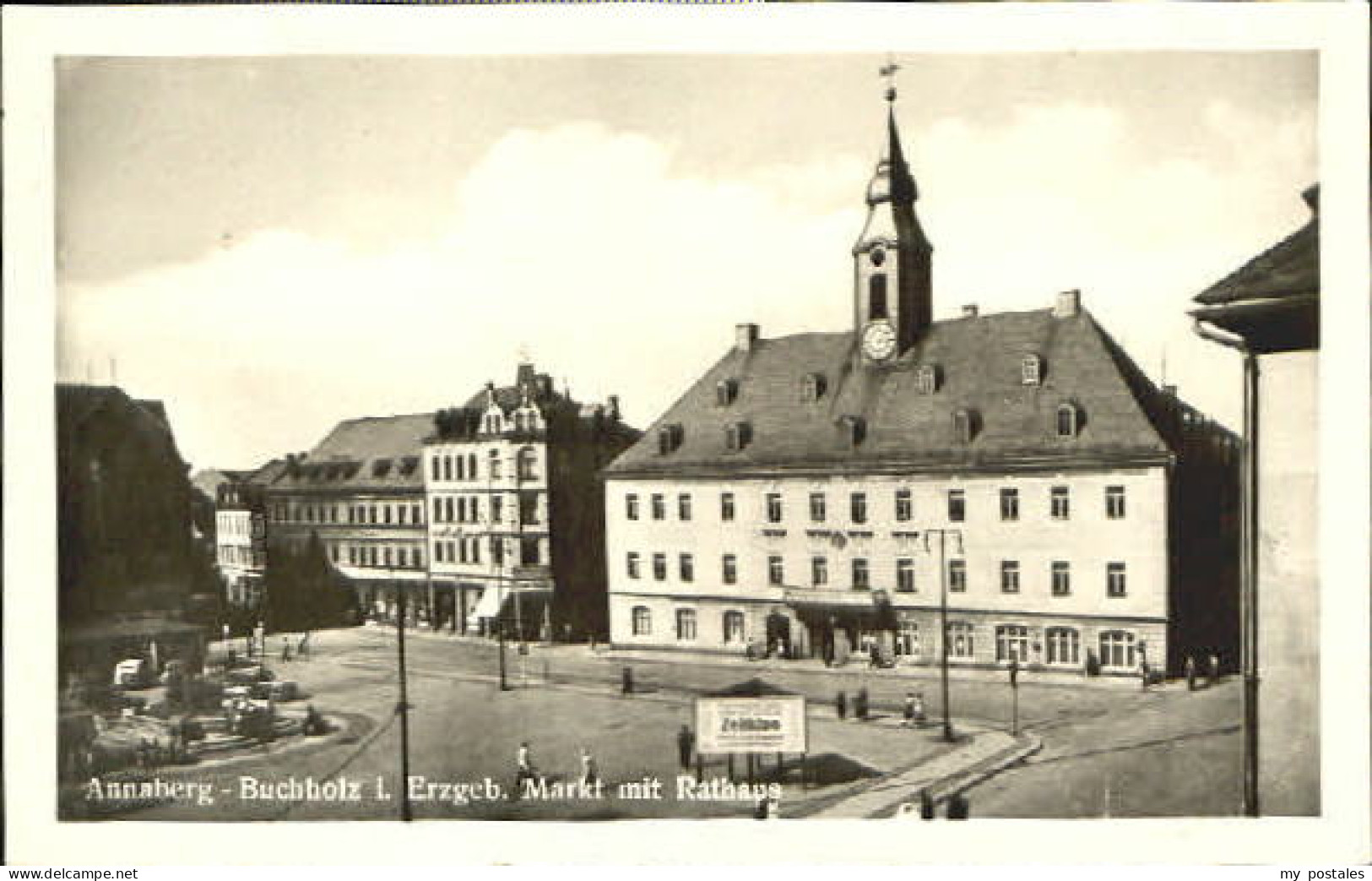 Annaberg-Buchholz Erzgebirge Annaberg-Buchholz Markt Rathaus x 1954
