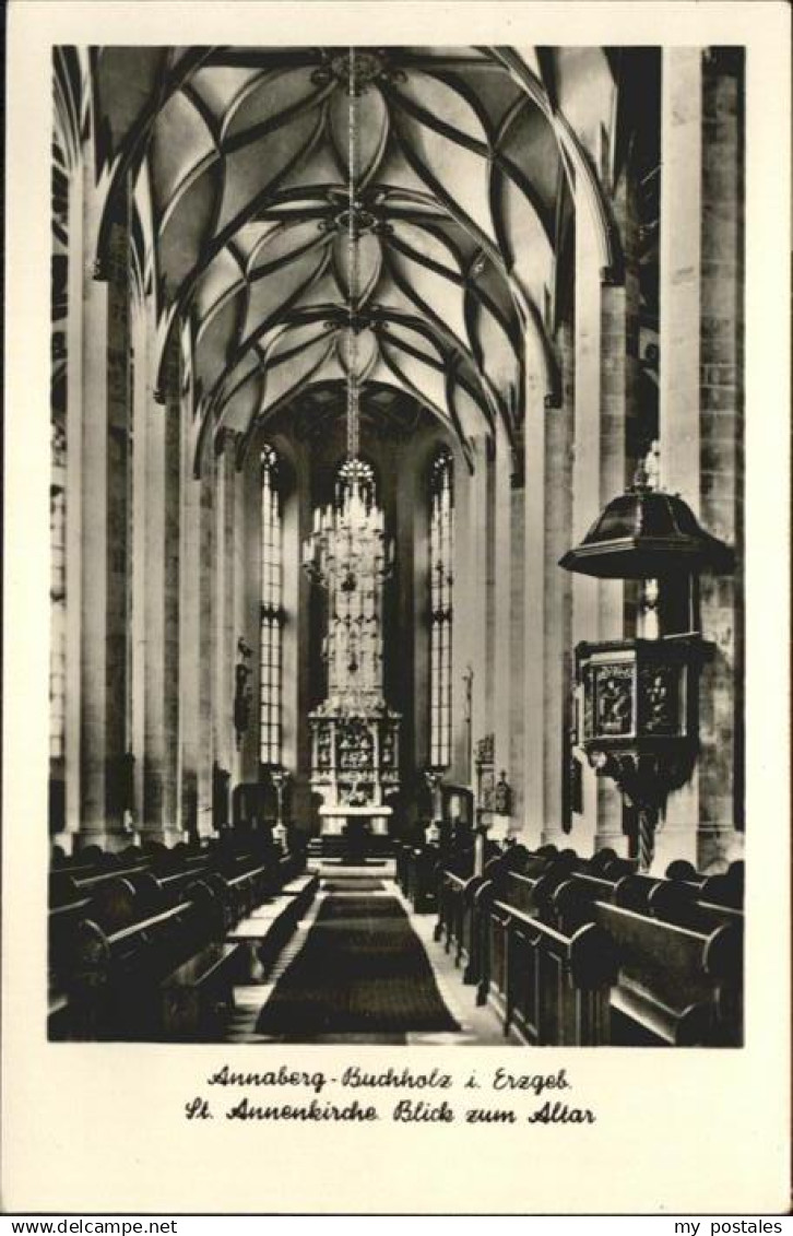 Annaberg-Buchholz Erzgebirge Annaberg-Buchholz St Annen Kirche Altar