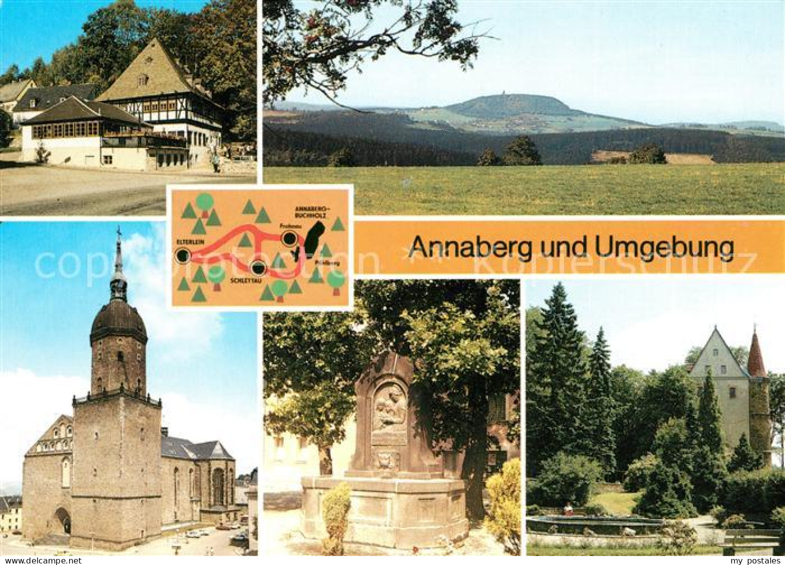 Annaberg-Buchholz Erzgebirge Baerenstein ST. Annenkirche Elterlein Schlettau