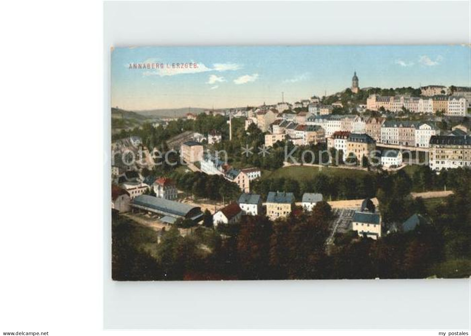 Annaberg-Buchholz Erzgebirge Stadtansicht